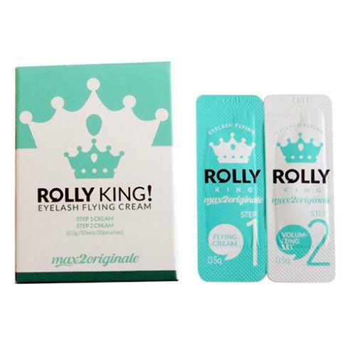 ROLLY KING EYELASH FLYING CREAM (9 pares) - crema lifting Nº1 y neutralizante Nº2