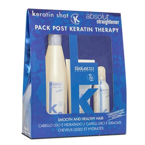SALERM KERATIN SHOT KIT 800 ml - mantenimiento alisado keratina