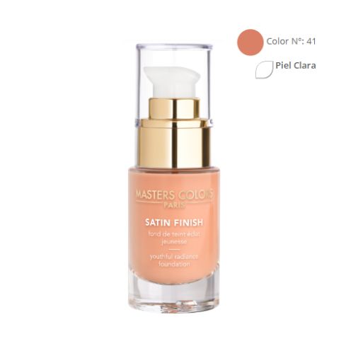 MASTERS COLORS SATIN FINISH Color N° 41 30ml - Base de maquillaje resplandor y juventud