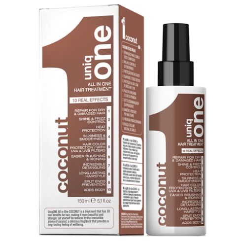 UNIQ ONE COCONUT ALL IN ONE HAIR TRATAMIENTO 150ml mascarilla sin aclarado (olor a coco)