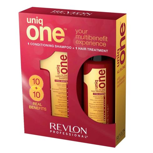 UNIQ ONE PACK / CHAMPÚ ACONDICIONADOR + TRATAMIENTO CABELLO / 450ml / champú + tratamiento