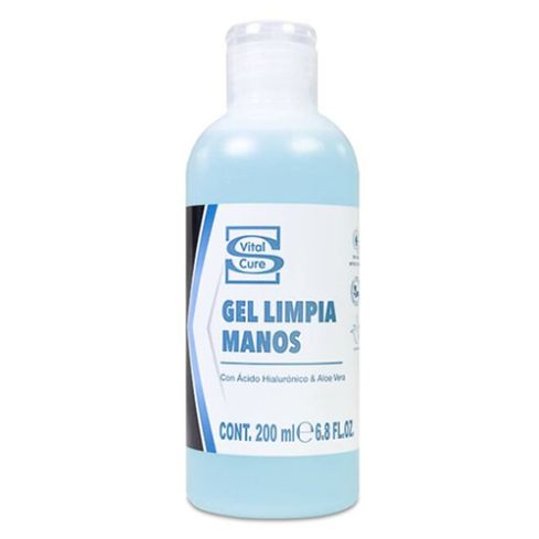 VITAL CURE GEL LIMPIA MANOS 200 ml - con aloe vera y ácido hialurónico