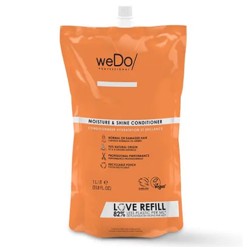 WEDO MOISTURE & SHINE ACONDICIONADOR 1000 ml - cabello dañado o normal  - recambio reciclable