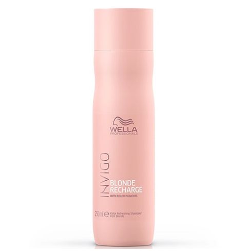 WELLA INVIGO BLONDE RECHARGE CHAMPU 250 ml cabello rubio, gris y blanco