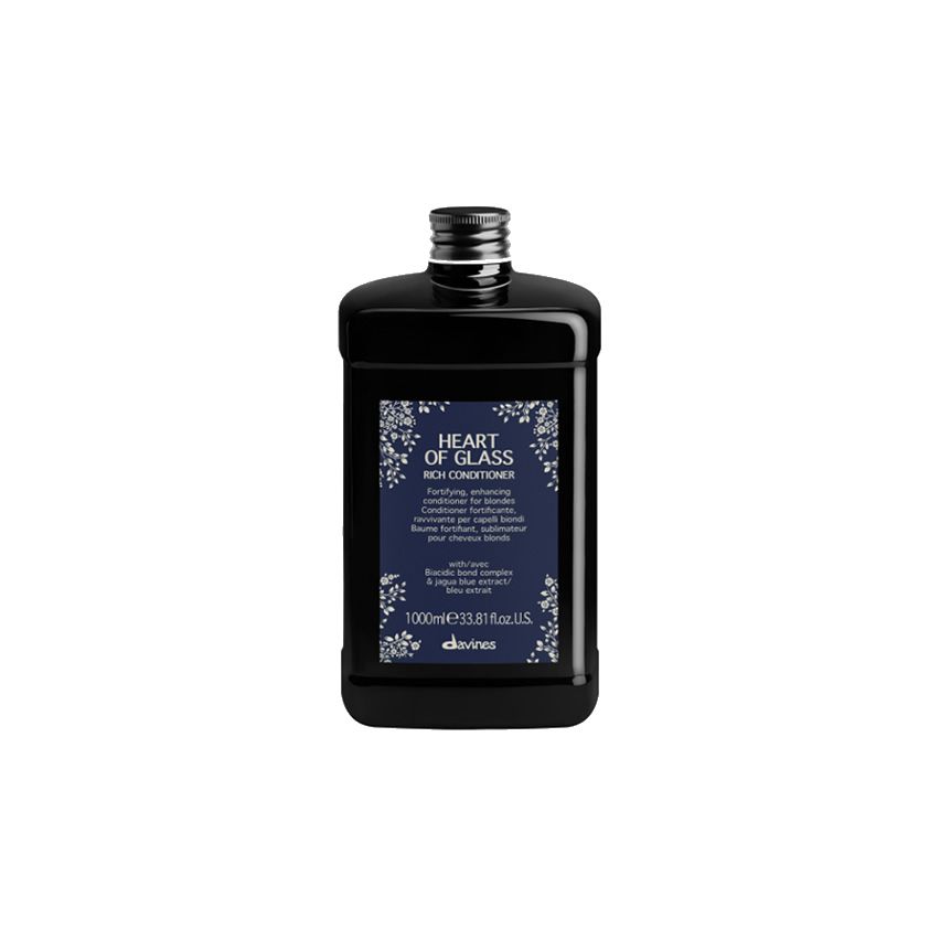 DAVINES HEART OF GLASS RICH ACONDICIONADOR 1000 ml - cabello rubio