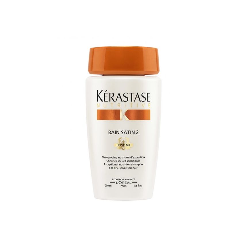 KÉRASTASE NUTRITIVE BAIN SATIN 2 - IRISOME 250ml / champú / nutrición media / cabello seco / sensible