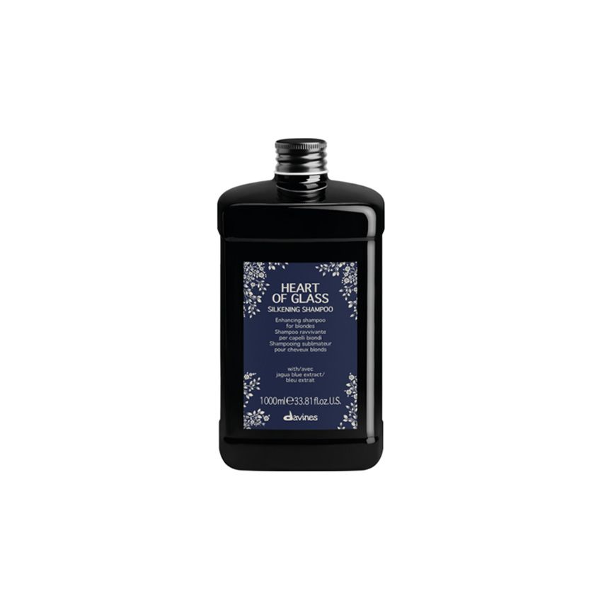 DAVINES HEART OF GLASS SILKENING CHAMPU 1000 ml - cabello rubio