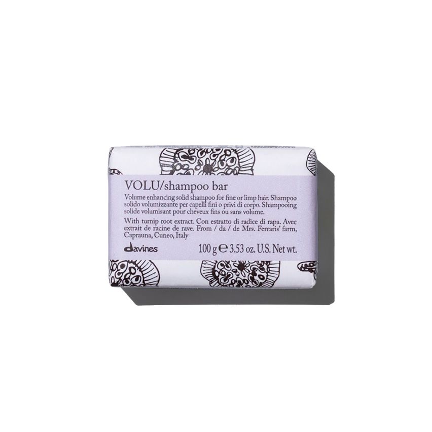 DAVINES VOLU SHAMPOO BAR 100 gr - champu solido cabello fino