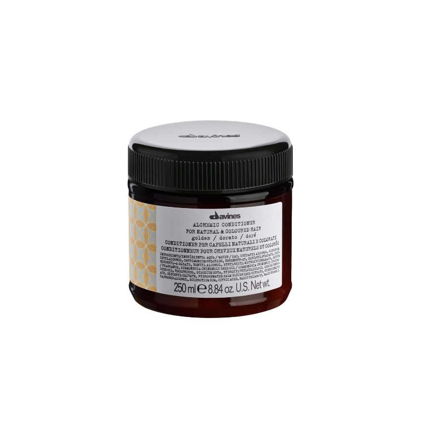 DAVINES ALCHEMIC GOLDEN ACONDICIONADOR 250ml cabello rubio / dorado