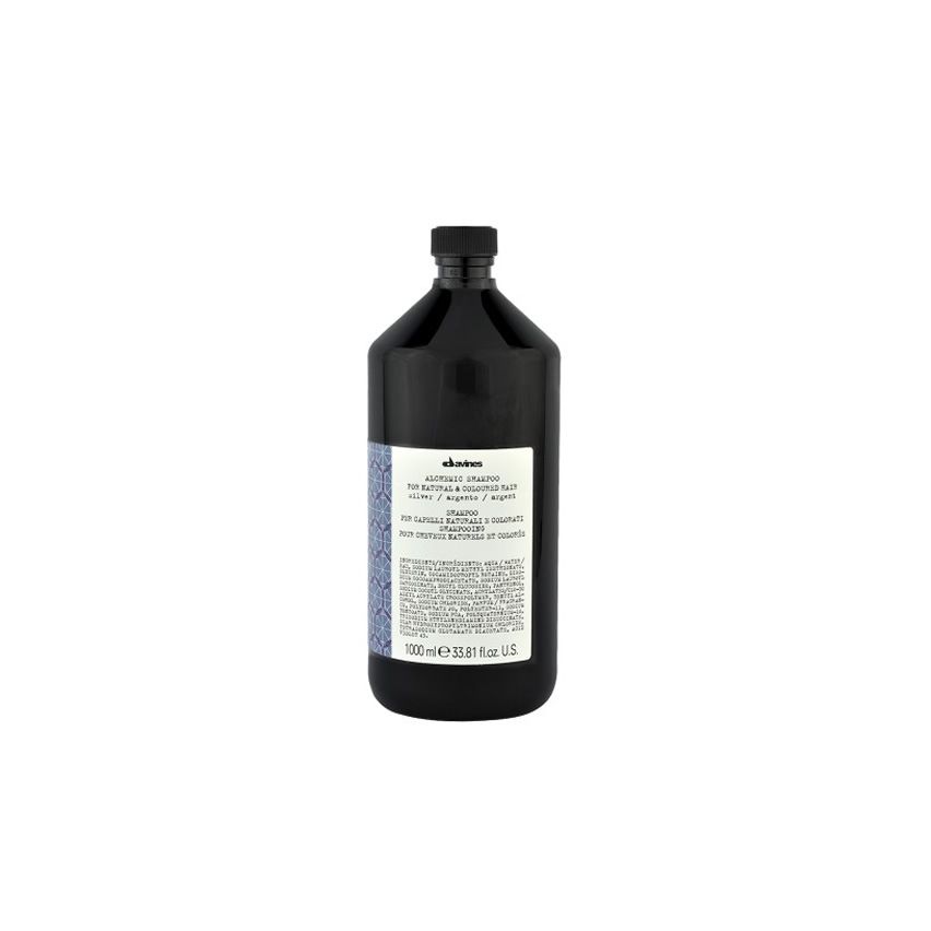 DAVINES ALCHEMIC SILVER CHAMPÚ 1000 ml cabello blanco / plata