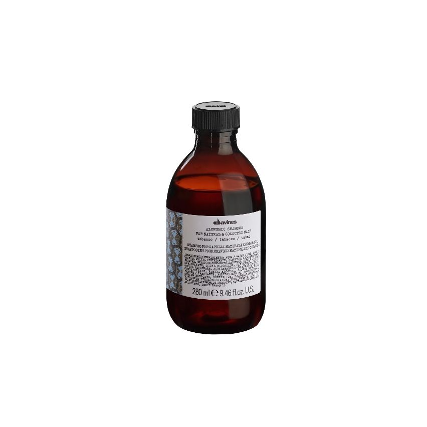 DAVINES ALCHEMIC TOBACCO CHAMPÚ 280ml cabello color marrón claro