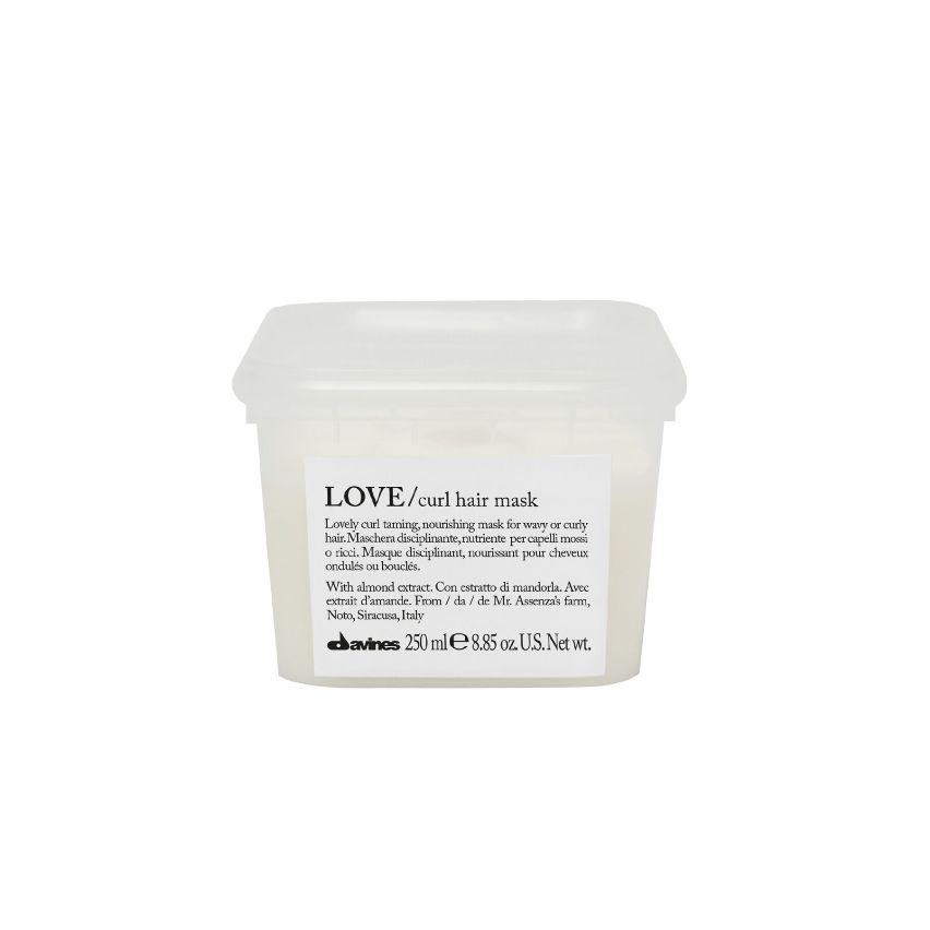 DAVINES ESSENTIAL HAIRCARE LOVE CURL HAIR MASK 250ml / Mascarilla disciplinante y nutritiva / cabello rizado y ondulado