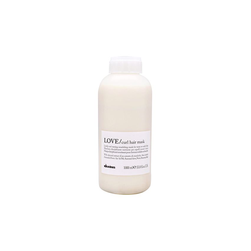 DAVINES ESSENTIAL HAIRCARE LOVE CURL HAIR MASK 1000ml / Mascarilla disciplinante y nutritiva / cabello rizado y ondulado