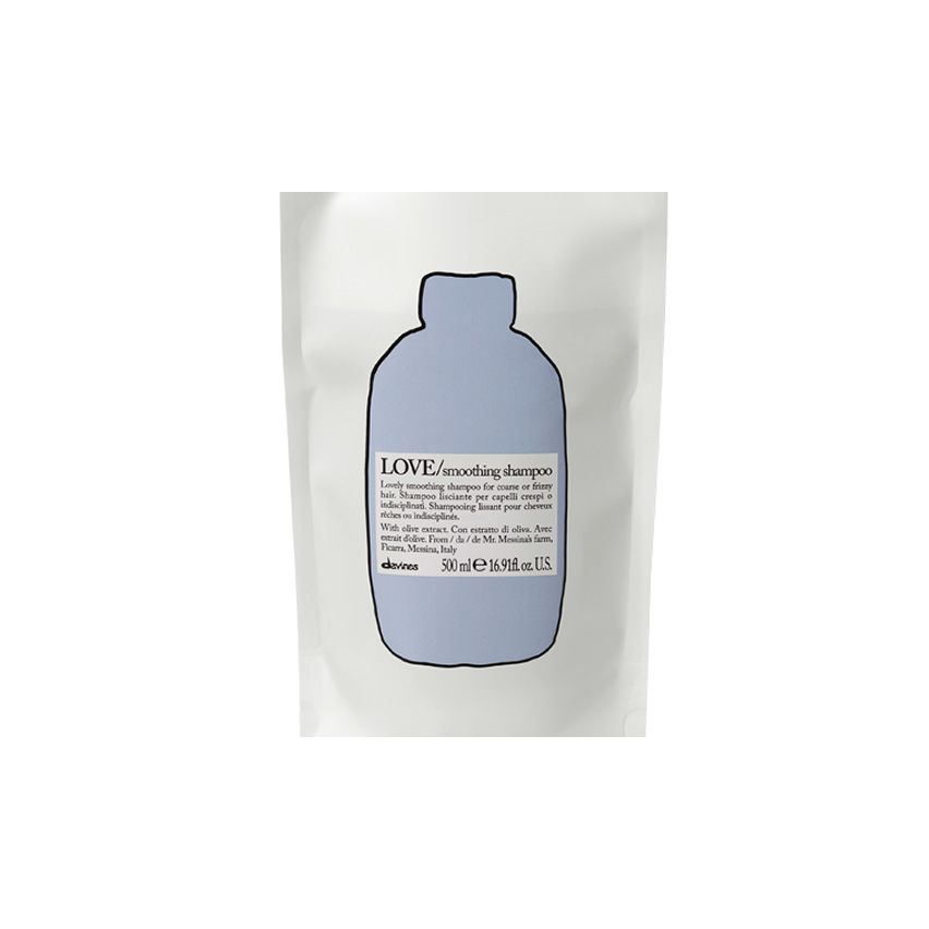 DAVINES REFILL LOVE SMOOTHING CHAMPU 500ml hidratante / estirante