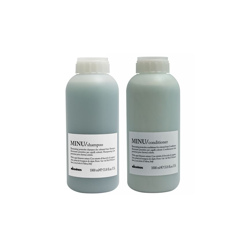 DAVINES MINU PACK - CHAMPÚ 1000 ml y ACONDICIONADOR 1000 ml