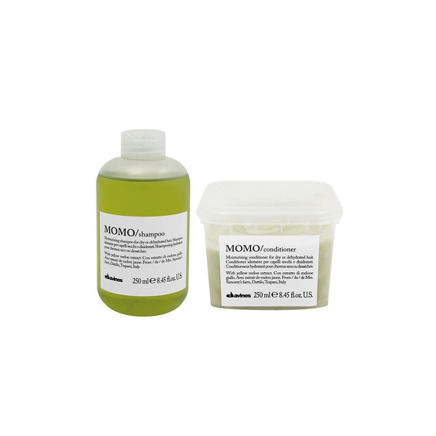 DAVINES ESSENTIAL HAIRCARE MOMO 500ml / PACK DUO 6 / champú + acondicionador (cabello seco o deshidratado)