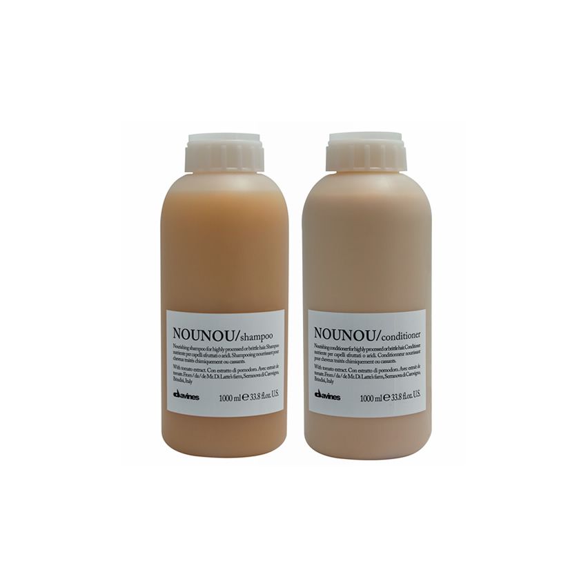 DAVINES NOUNOU PACK - CHAMPÚ 1000 ml y ACONDICIONADOR 1000 ml