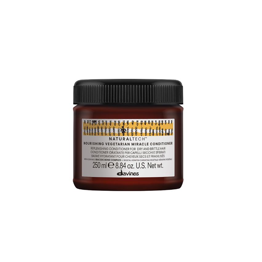 DAVINES NATURALTECH NOURISHING VEGETARIAN MIRACLE ACONDICIONADOR 250ml (cabello seco y dañado)