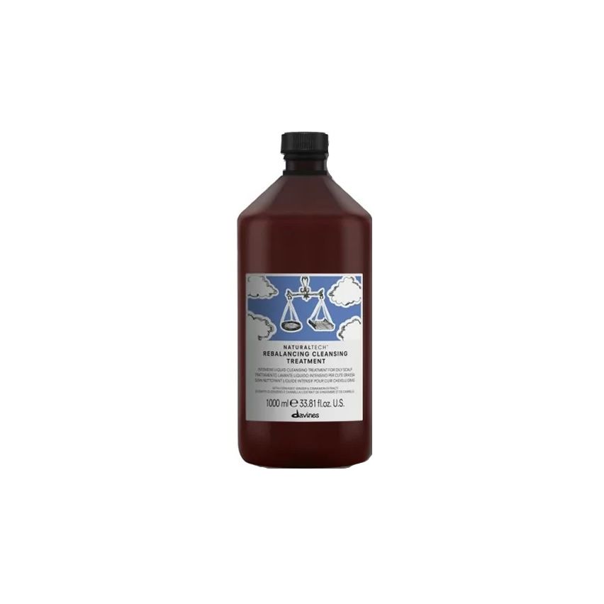 DAVINES NATURALTECH REBALANCING CLEANSING 1000ml - tratamiento sebo 