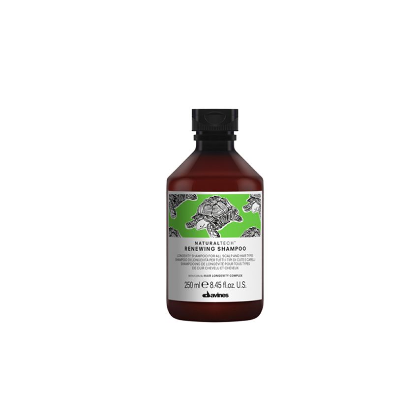 DAVINES NATURAL TECH RENEWING CHAMPÚ 250ml /  Longevidad para todo tipo de cabello y cuero cabelludo