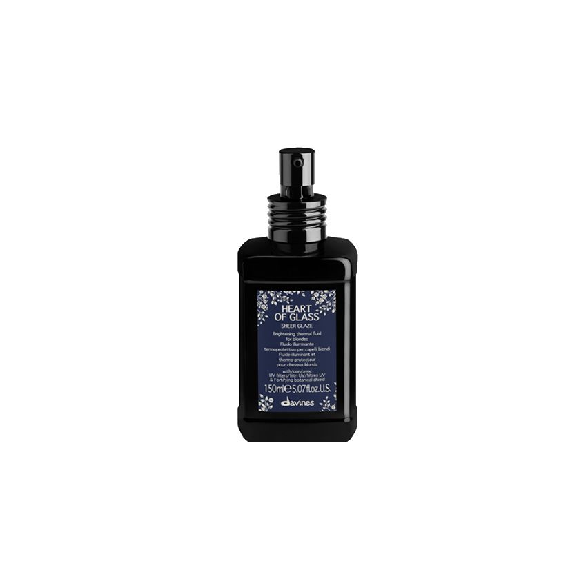 DAVINES HEART OF GLASS SHEER GLAZE FLUIDO 150 ml - cabello rubio