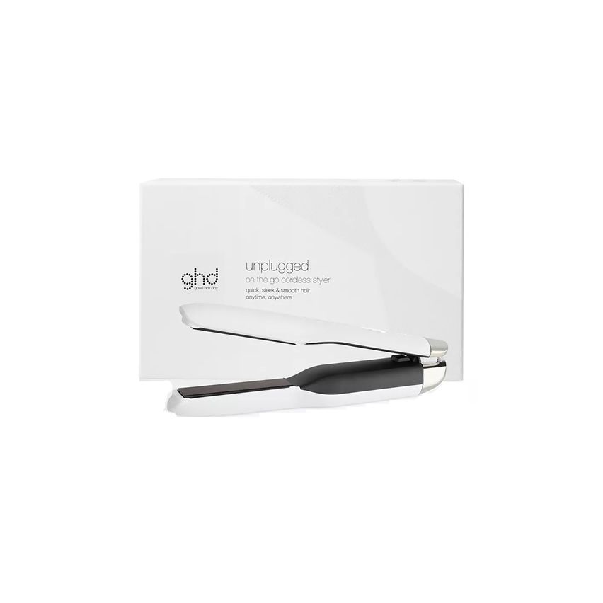 GHD UNPLUGGED BLANCA - plancha de pelo inalámbrica para viaje 