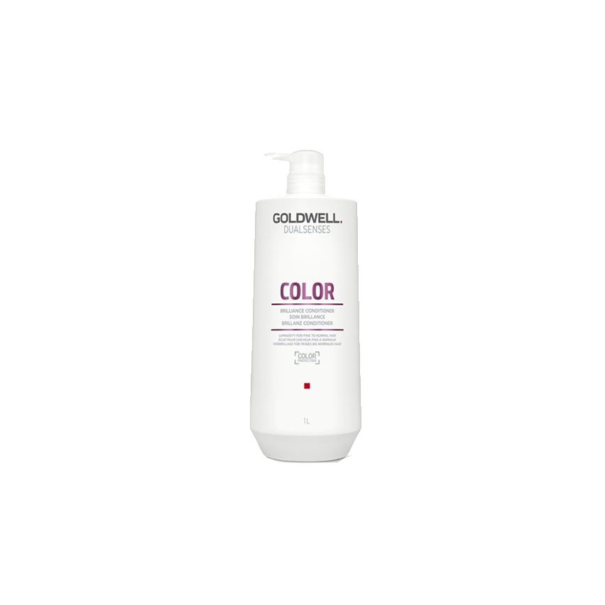 GOLDWELL DUALSENSES COLOR BRILLIANCE ACONDICIONADOR 1000ml / Cabellos normales a finos / Desenreda el cabello y realza el color