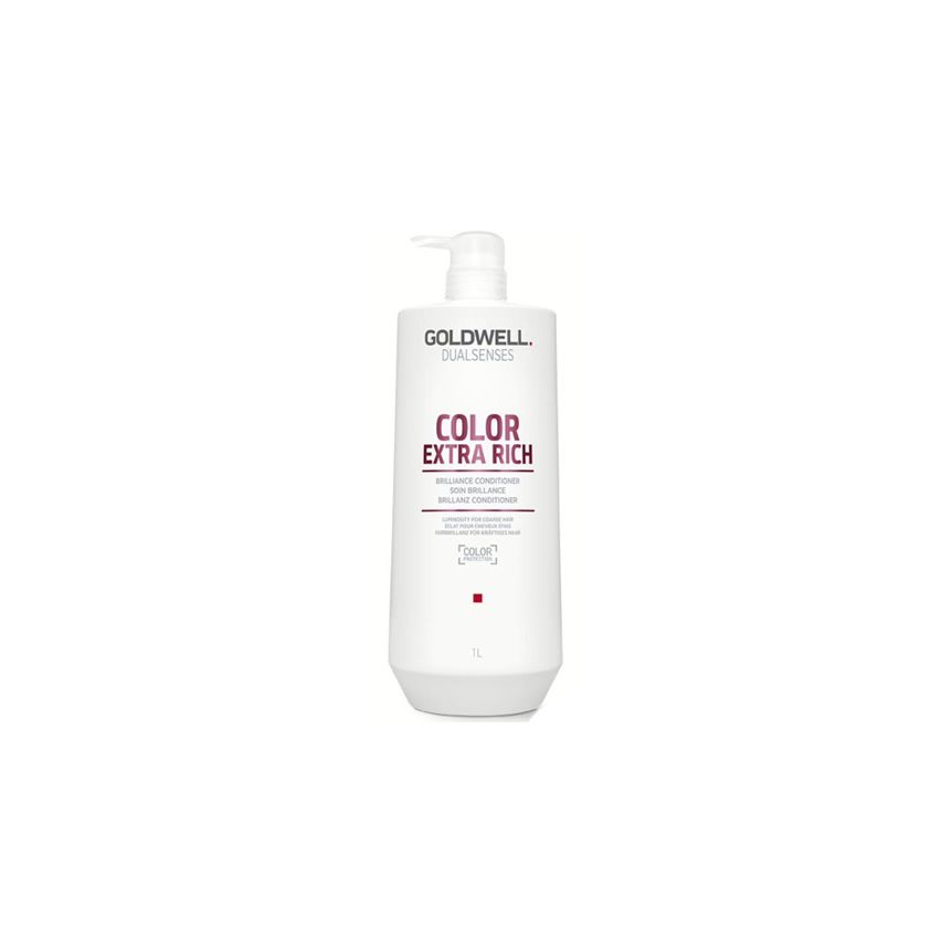 GOLDWELL DUALSENSES COLOR EXTRA RICH BRILLIANCE ACONDICIONADOR 1000ml / Cabellos gruesos y rebeldes / Desenreda el cabello y realza el color