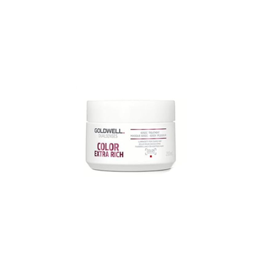 GOLDWELL DUALSENSES COLOR EXTRA RICH 60SEC MASCARILLA 200ml / Cabellos gruesos y rebeldes / Luz  y nutrición profunda para el cabello