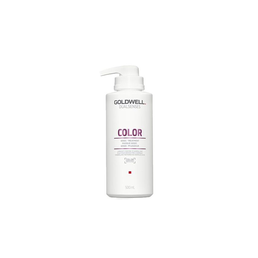 GOLDWELL DUALSENSES COLOR 60SEC MASCARILLA 500ml / Cabellos normales a finos / Luz  y nutrición profunda para el cabello