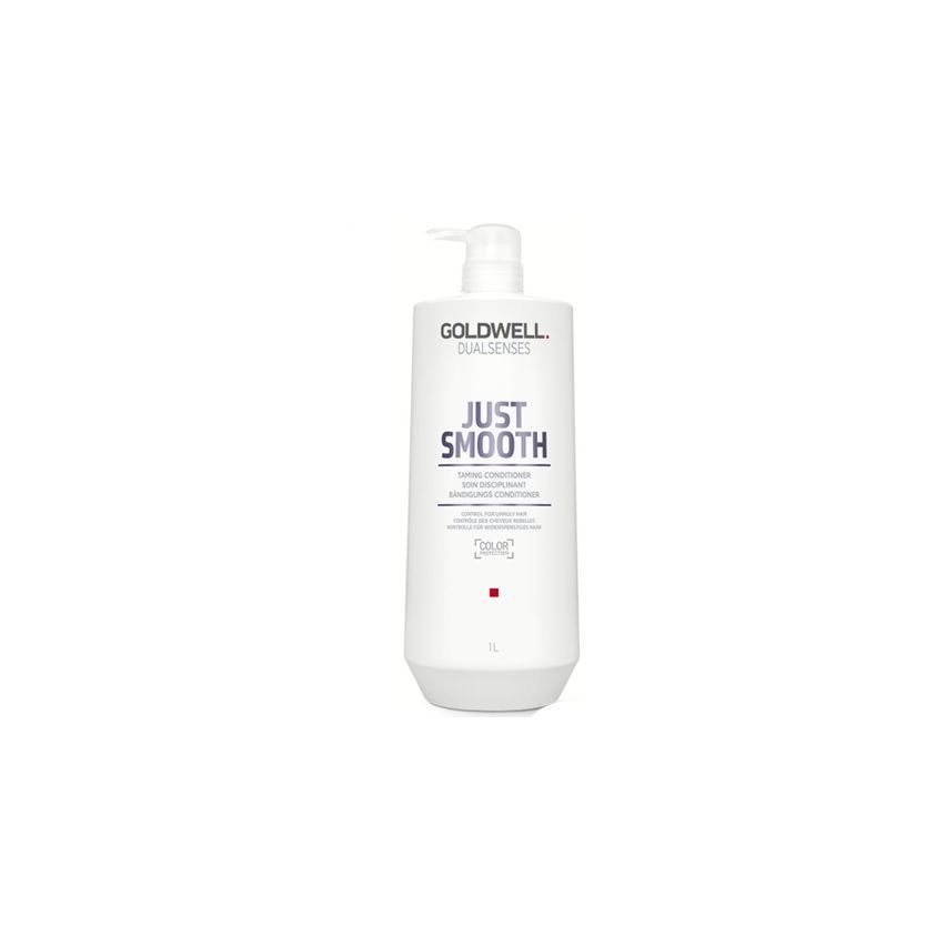 GOLDWELL DUALSENSES JUST SMOOTH TAMING ACONDICIONADOR 1000ml / Cabellos rebeldes y encrespados / Alisa, da suavidad al cabello y controla el encrespamiento