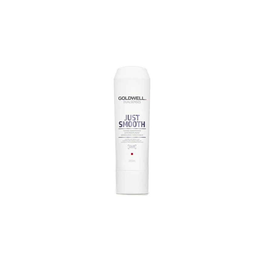 GOLDWELL DUALSENSES JUST SMOOTH TAMING ACONDICIONADOR 200ml / Cabellos rebeldes y encrespados / Alisa, da suavidad al cabello y controla el encrespamiento