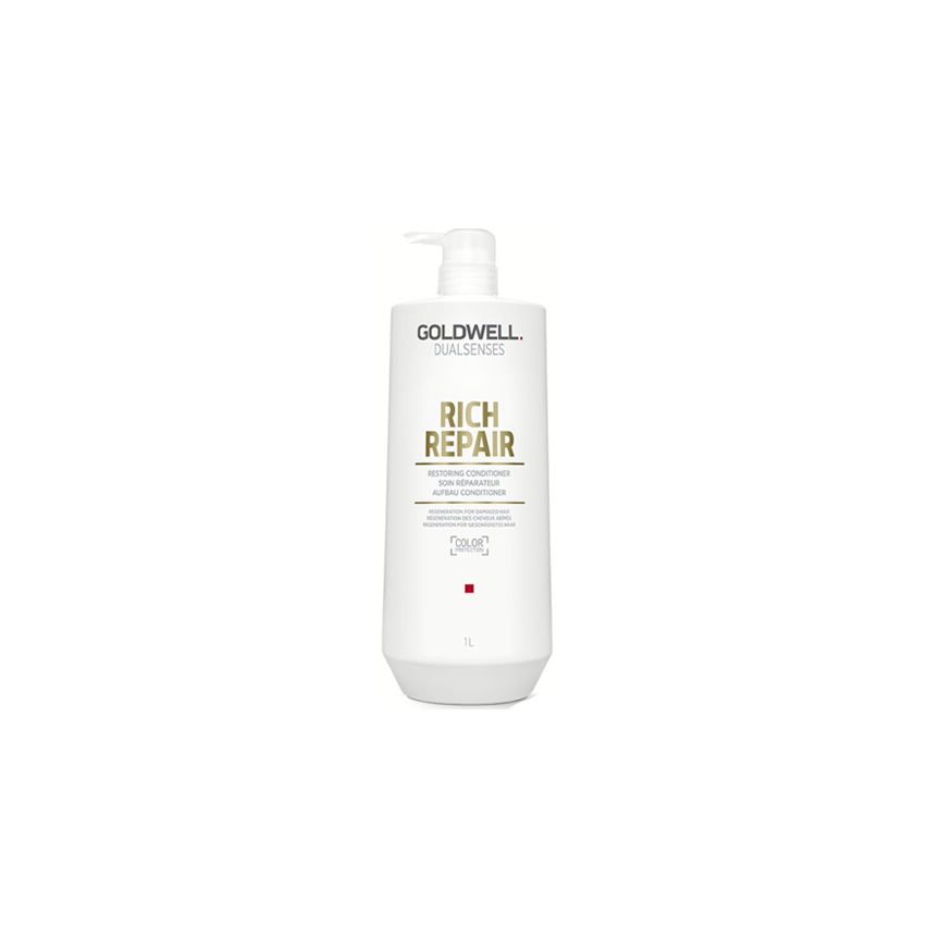 GOLDWELL DUALSENSES RICH REPAIR ACONDICIONADOR 1000ml / Cabellos secos y dañados / Suaviza el cabello y reduce la rotura de la fibra capilar