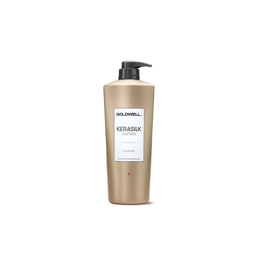 GOLDWELL KERASILK CONTROL CHAMPÚ 1000ml / alisa el cabello y limpia suavemente / prolonga el efecto de la keratina