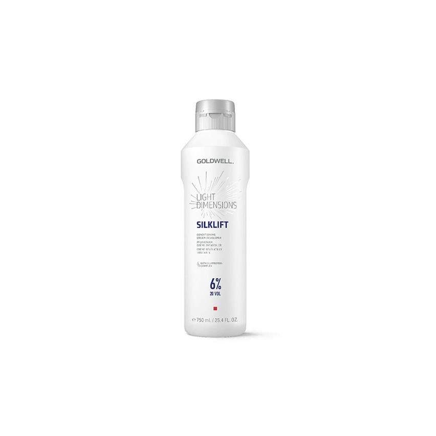 GOLDWELL LIGHT DIMENSIONS SILKLIFT CONDITIONING CREAM DEVELOPER 6% -20 Vol - 750 ml crema reveladora