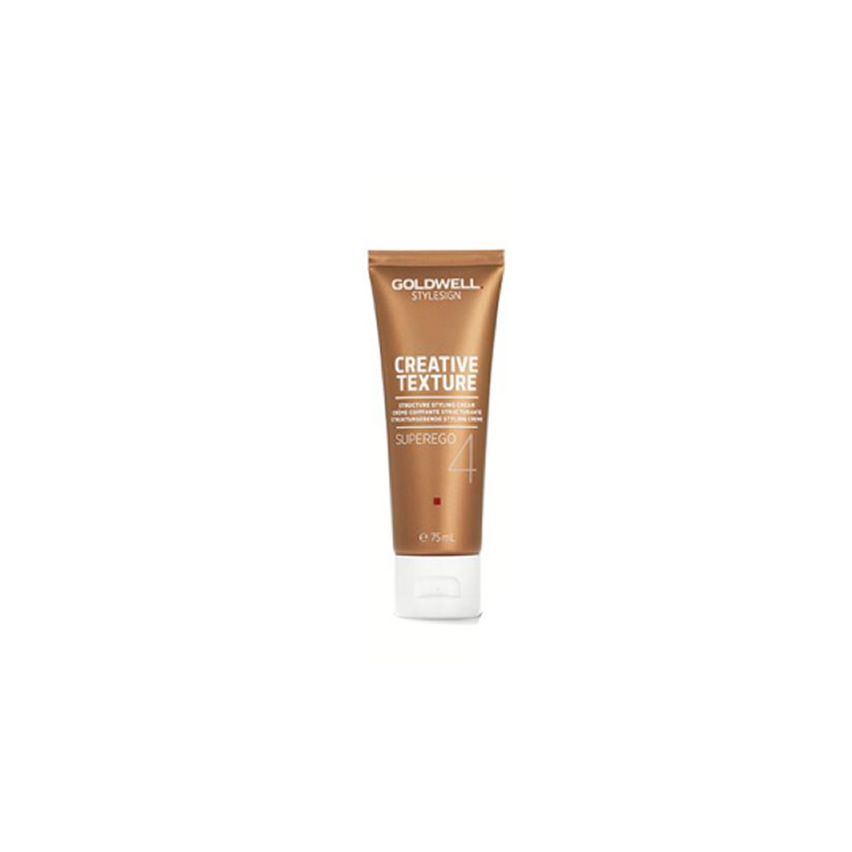 GOLDWELL STYLESIGN CREATIVE TEXTURE SUPEREGO 75ml / Crema de peinado estructurante / Fijación fuerte y brillo intenso