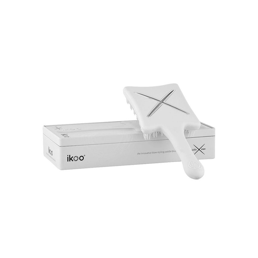 IKOO PADDLE X BRUSH PLATINUM WHITE - Cepillo plano color blanco