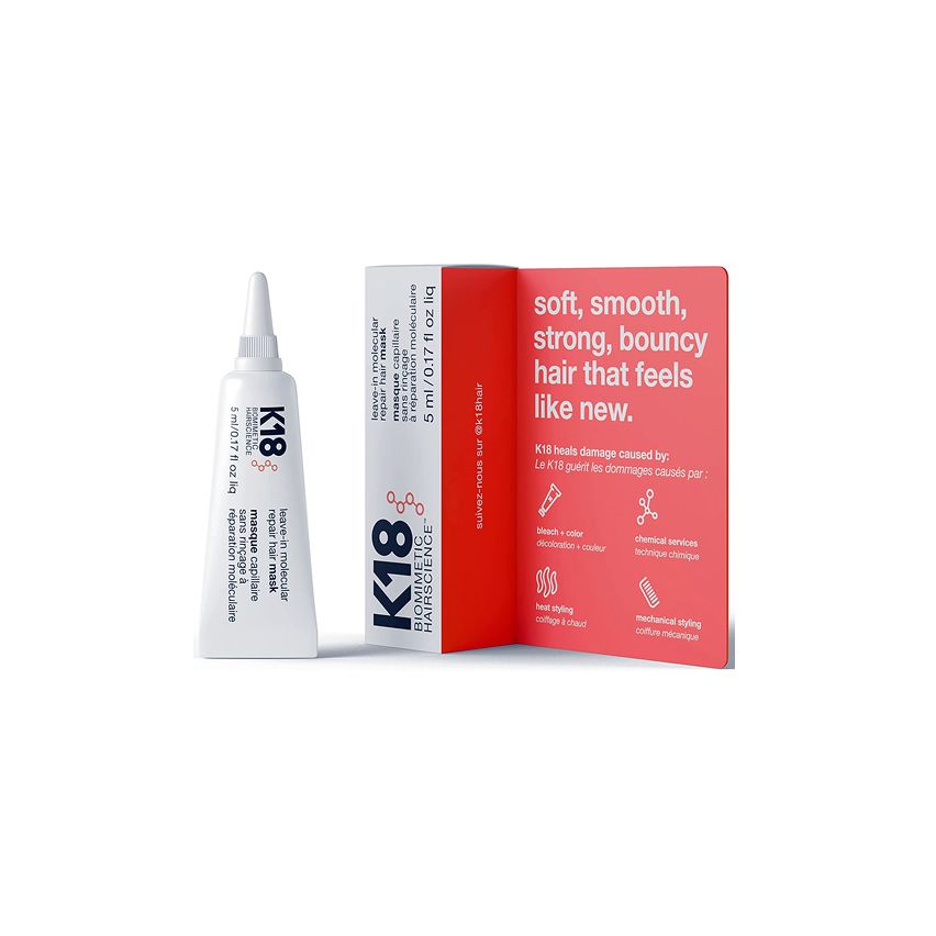 k18 MOLECULAR LEAVE-IN MOLECULAR REPAIR HAIR MASK 5 ml - mascarilla reparadora