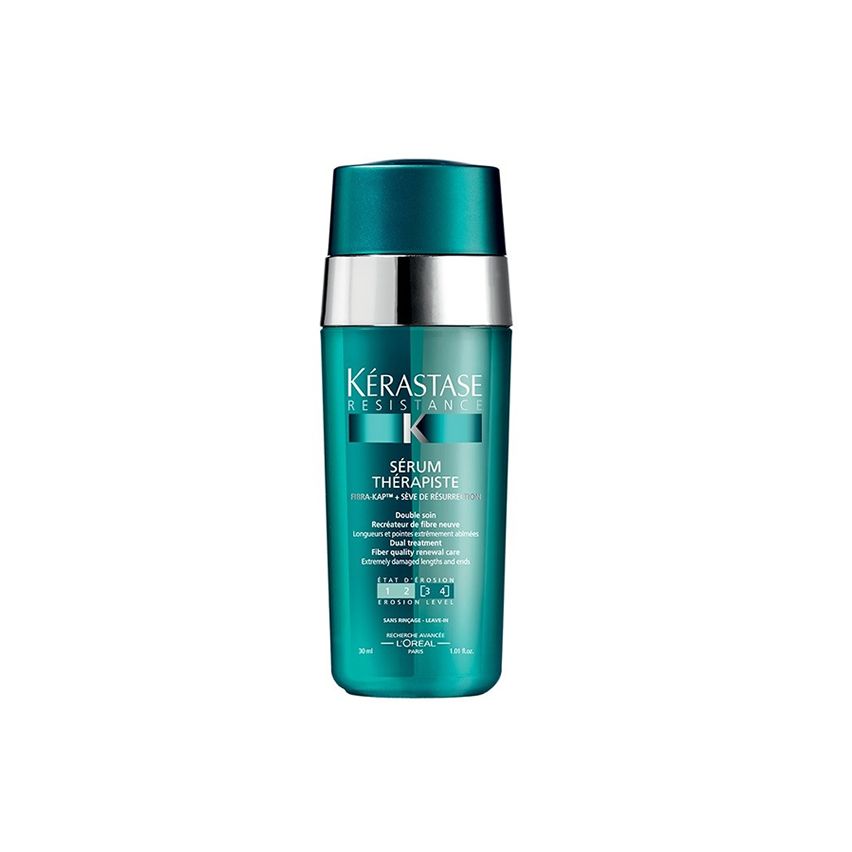 KÉRASTASE RÉSISTANCE THÉRAPISTE DOBLE SÉRUM 30ml / serúm / puntas dañadas / cabello dañado / tratado químicamente 