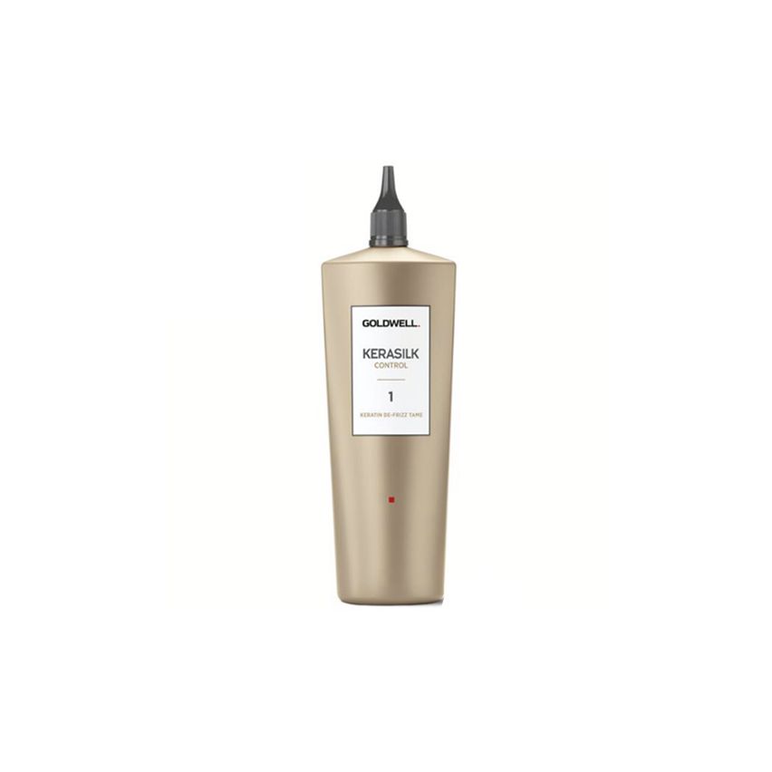 GOLDWELL KERASILK CONTROL (1) DE-FRIZZ TAME 500ml / Queratina + Seda líquida / Cabello liso de 4 a 6 semanas  