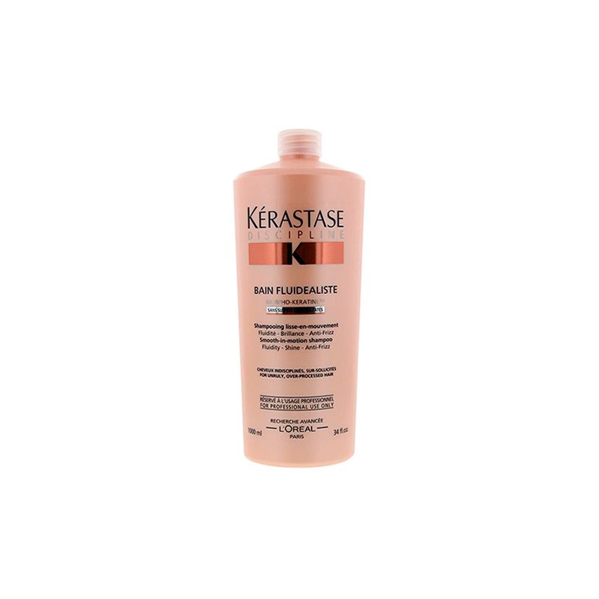 KÉRASTASE DISCIPLINE BAIN FLUIDEALISTE 1000ml champú / sin sulfatos / cabello encrespado