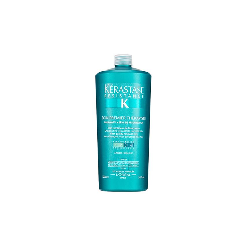 KÉRASTASE RÉSISTANCE SOIN PREMIER THÉRAPISTE 1000ml / tratamiento pre-champú / cabello fino y muy dañado