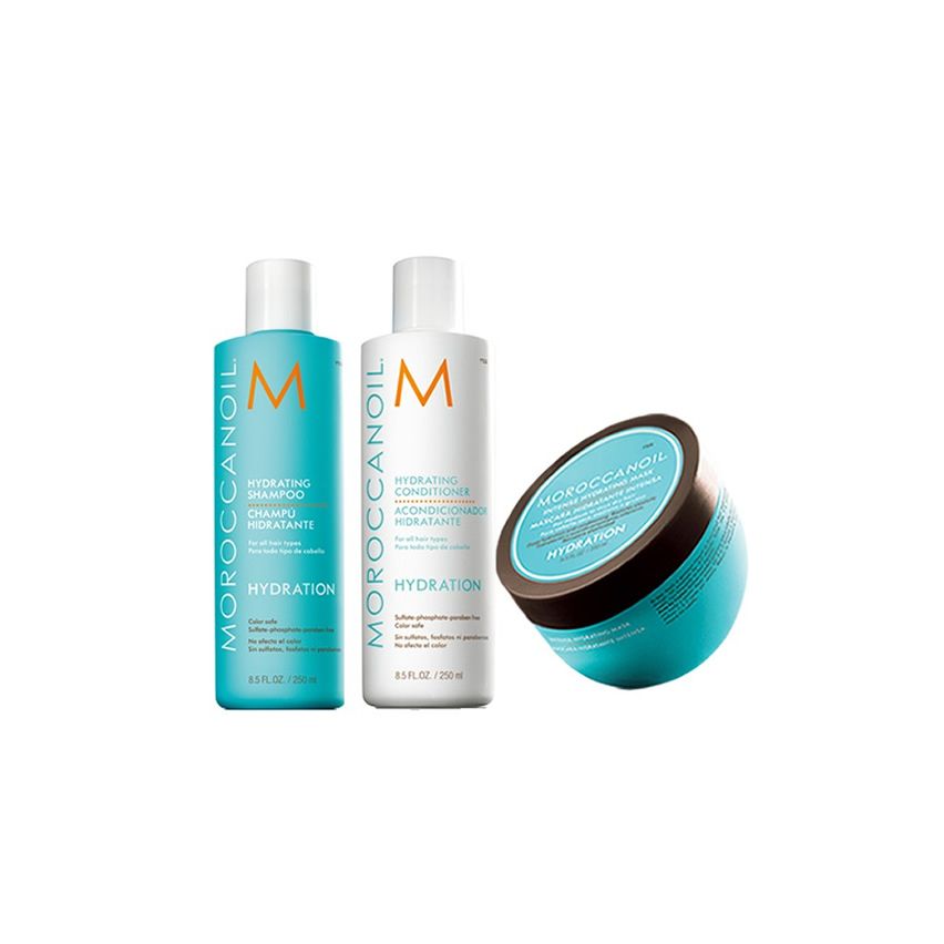 MOROCCANOIL HYDRATING 750ml PACK 5 - Hidratación cabello seco medio / grueso