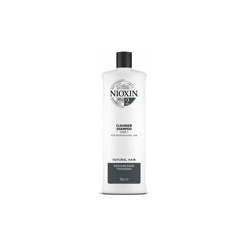 NIOXIN CHAMPÚ 2 1000ml cabello natural, fino y con pérdida perceptible