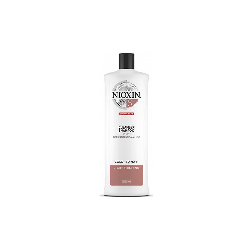 NIOXIN CHAMPÚ 3 1000ml cabello coloreado, fino y aspecto normal a fino 