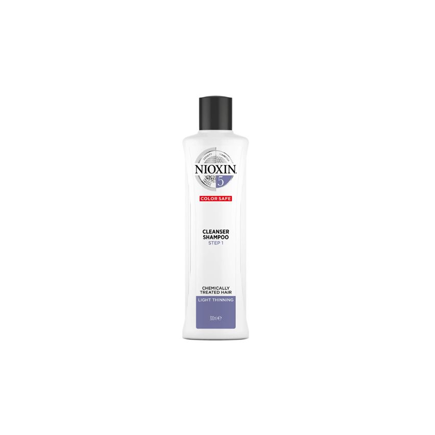 NIOXIN CHAMPU 5 - 300ml cabello coloreado o natural, aspecto normal a grueso