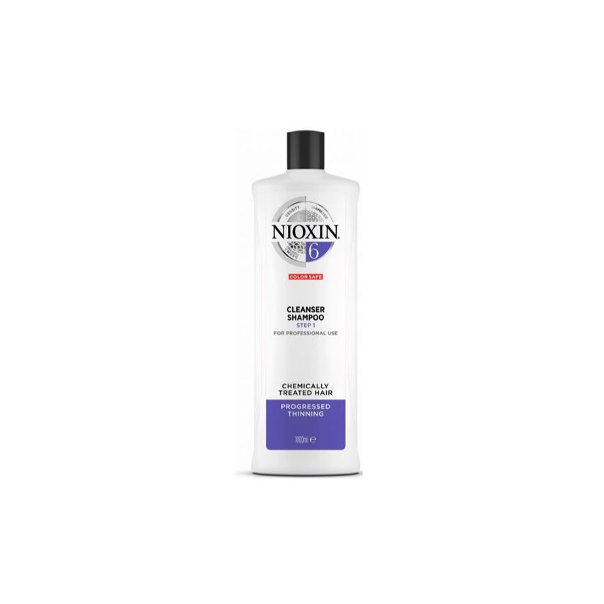 NIOXIN CHAMPU 6 1000ml cabello coloreado o natural con pérdida perceptible