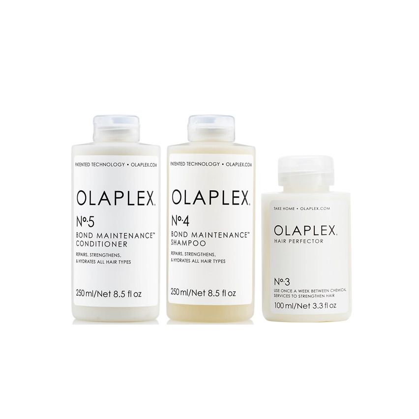 OLAPLEX  KIT HERO BUNDLE - Nº 3, Nº 4 y Nº 5 - 600 ml