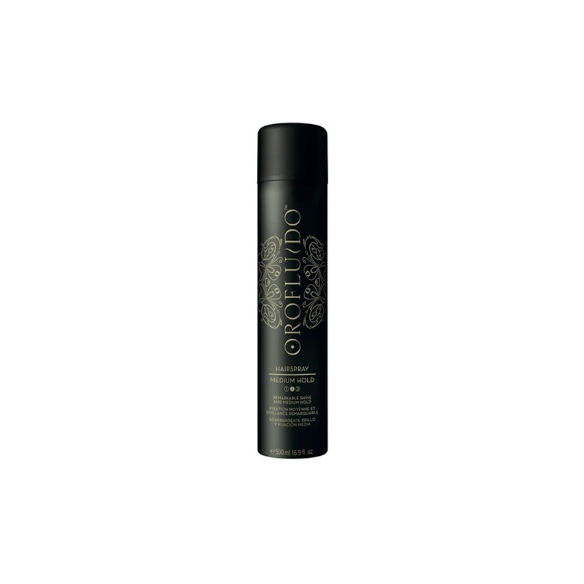 OROFLUIDO MEDIUM HOLD HAIRSPRAY 500ml / fijación media / brillo 