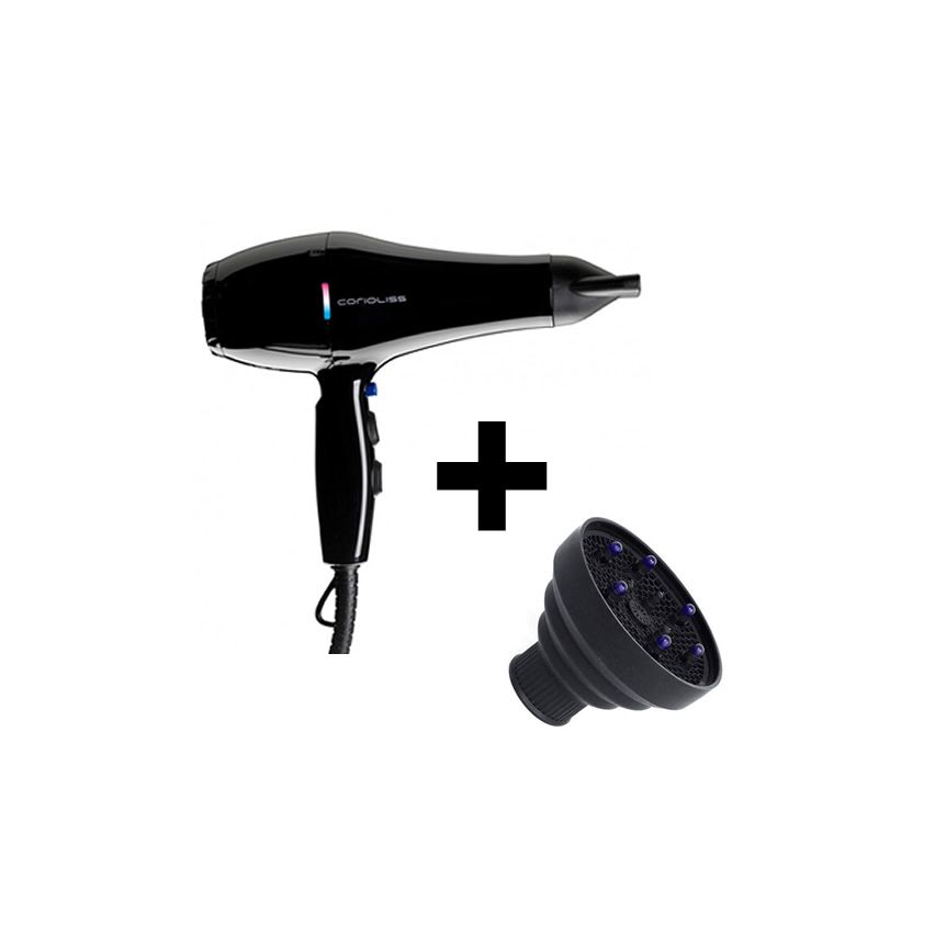 CORIOLISS PACK SECADOR DE PELO + DIFUSOR PLEGABLE